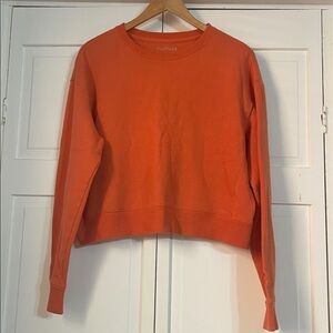 WILDFANG Orange Cropped Sweatshirt